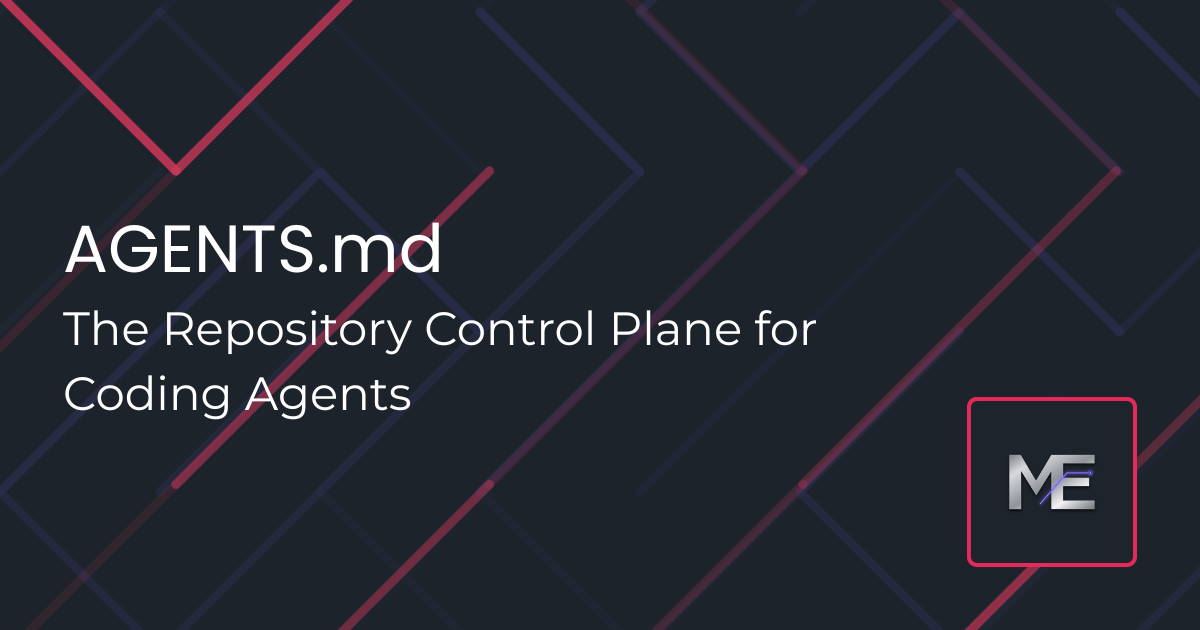 Issue #28: AGENTS.md and the Repository Control Plane for Coding Agents