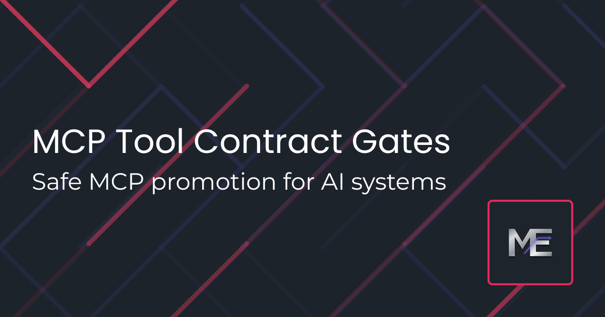Issue #30: MCP Tool Contract Gates for AI Systems