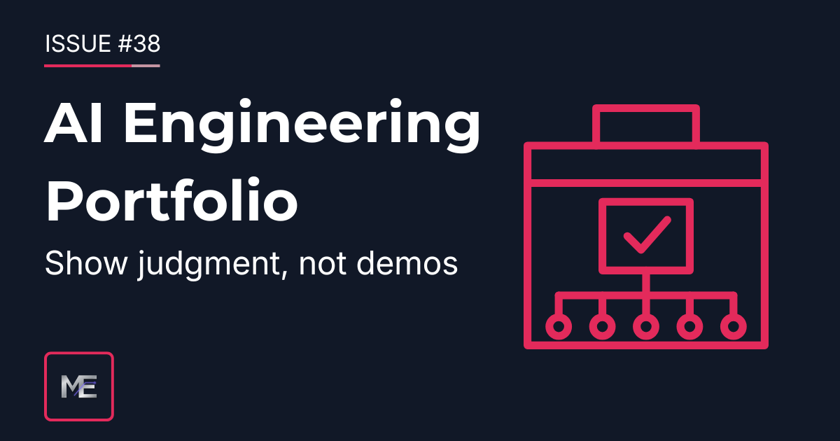 Issue #40: The Portfolio That Proves You Can Build AI Systems