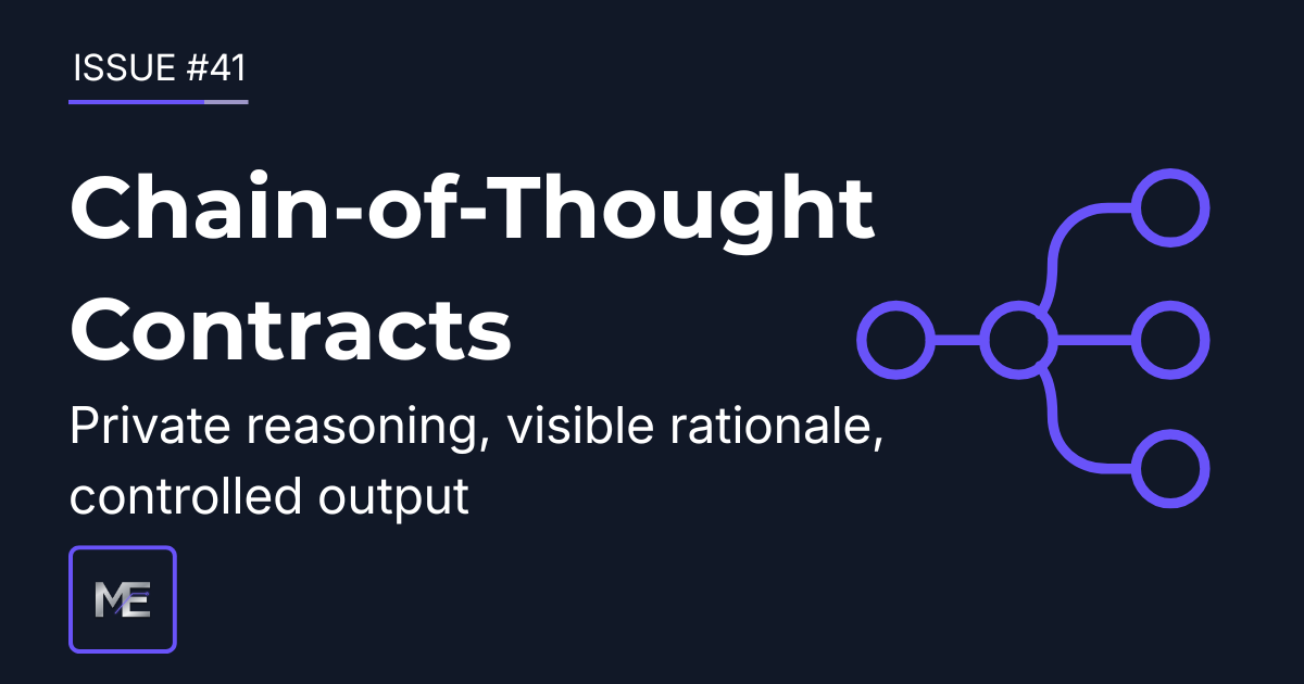 Issue #41: Chain-of-Thought Control Contracts for AI Systems